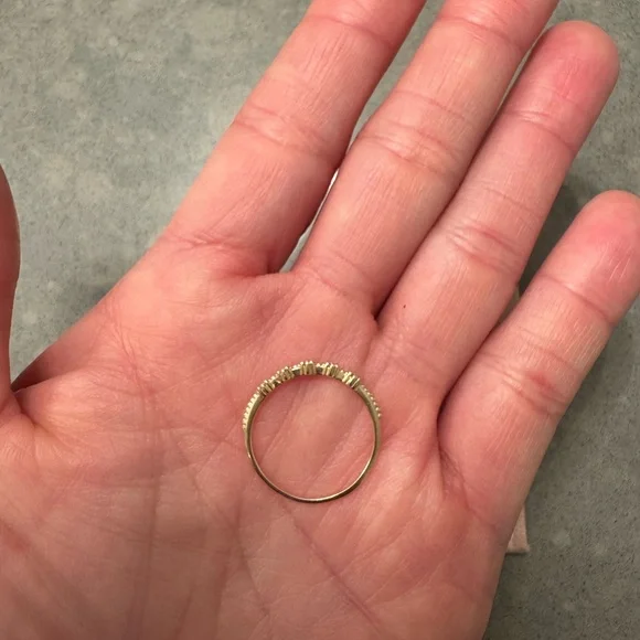 Gorjana Cluster White Topaz Ring Fine Jewelry Size 7 - Picture 6 of 7